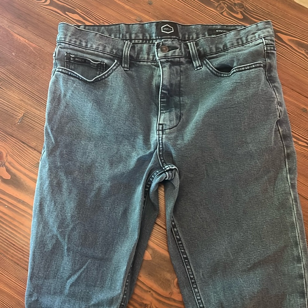 RVCA men’s jeans 32 slim straight fit straight leg daggers